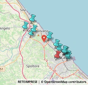 Mappa Via Monviso, 65015 Montesilvano PE, Italia (3.67154)