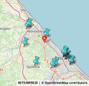 Mappa Via Monviso, 65015 Montesilvano PE, Italia (4.45)