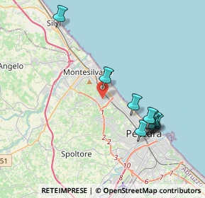 Mappa Via Monviso, 65015 Montesilvano PE, Italia (4.21909)