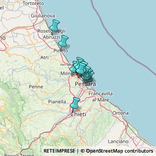 Mappa Via Monviso, 65015 Montesilvano PE, Italia (6.57417)