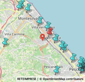 Mappa Via Monviso, 65015 Montesilvano PE, Italia (3.337)