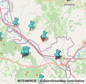 Mappa 05028 Penna In Teverina TR, Italia (5.52467)