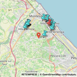 Mappa Via Poggio Imperiale, 65015 Montesilvano PE, Italia (1.869)