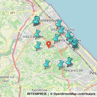 Mappa Via Poggio Imperiale, 65015 Montesilvano PE, Italia (2)
