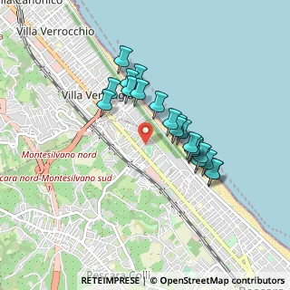 Mappa Via Acquacorrente, 65123 Pescara PE, Italia (0.7645)
