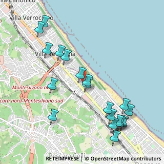 Mappa Via Acquacorrente, 65123 Pescara PE, Italia (1.2625)