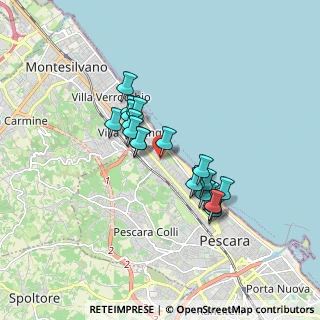 Mappa Via Acquacorrente, 65123 Pescara PE, Italia (1.4525)