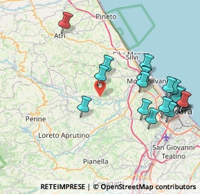 Mappa Via Piano di Sacco, 65013 Città Sant'Angelo PE, Italia (9.361)