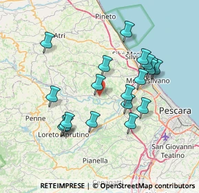 Mappa Via Piano di Sacco, 65013 Città Sant'Angelo PE, Italia (7.30947)