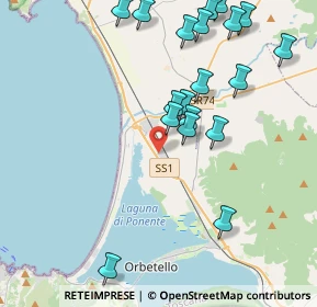 Mappa Strada Heba, 58015 Orbetello GR, Italia (4.9525)