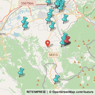 Mappa Via Francesco Malvetani, 05039 Stroncone TR, Italia (5.497)