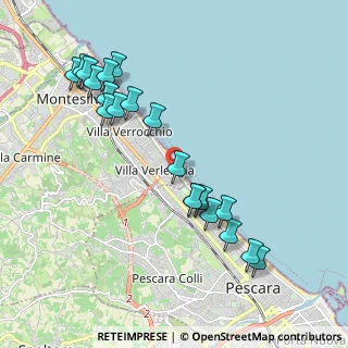Mappa Via Lago di Trasimeno, 65015 Montesilvano PE, Italia (2.2365)
