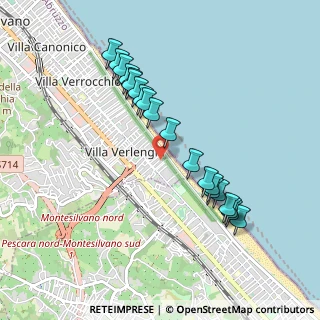 Mappa Via Lago di Trasimeno, 65015 Montesilvano PE, Italia (0.966)