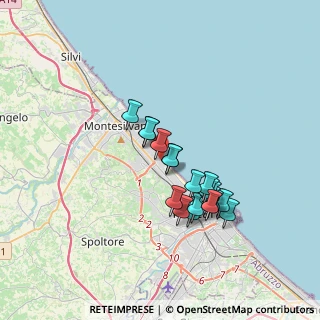 Mappa Via Lago di Bomba 13 Pal B, 65015 Montesilvano PE, Italia (3.08526)