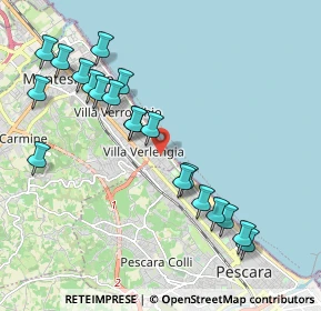 Mappa Via Lago di Bomba 13 Pal B, 65015 Montesilvano PE, Italia (2.24)