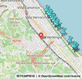 Mappa Via Monte Vigo, 65015 Montesilvano PE, Italia (1.196)