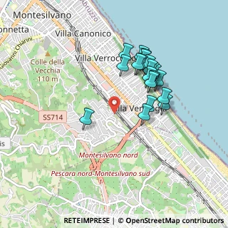 Mappa Via Monte Vigo, 65015 Montesilvano PE, Italia (0.8585)