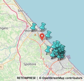 Mappa Via Monte Vigo, 65015 Montesilvano PE, Italia (3.70722)