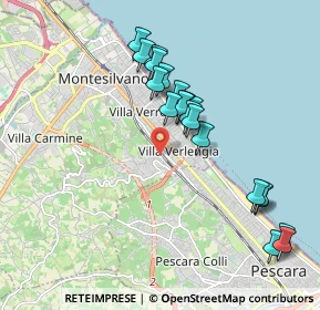 Mappa Via Monte Vigo, 65015 Montesilvano PE, Italia (1.928)