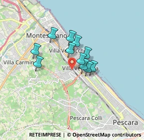 Mappa Via Monte Vigo, 65015 Montesilvano PE, Italia (1.19)