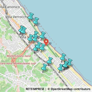 Mappa Via Livenza, 65015 Montesilvano PE, Italia (1.0735)