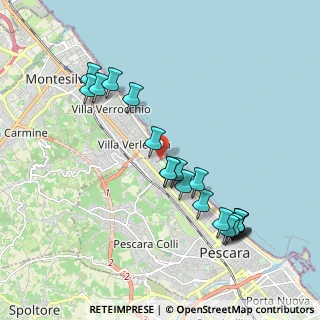 Mappa Via Livenza, 65015 Montesilvano PE, Italia (2.1665)