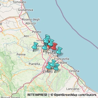 Mappa Via Serchio, 65123 Montesilvano PE, Italia (12.13636)