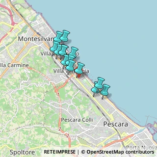 Mappa Via Serchio, 65123 Montesilvano PE, Italia (1.36143)
