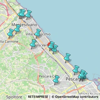 Mappa Via Serchio, 65123 Montesilvano PE, Italia (2.816)