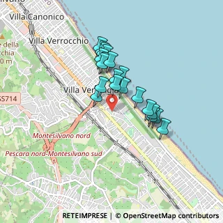 Mappa Via Serchio, 65123 Montesilvano PE, Italia (0.716)