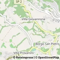 Mapa Poggio Bustone