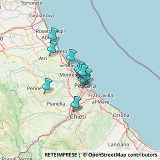 Mappa Via Antonio Caponetti, 65123 Pescara PE, Italia (8.86583)