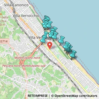 Mappa Via Antonio Caponetti, 65123 Pescara PE, Italia (0.7745)