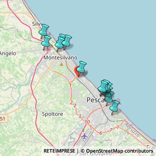 Mappa Via Carlo Alberto dalla Chiesa, 65123 Pescara PE, Italia (3.94308)