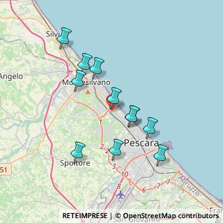 Mappa Via Carlo Alberto dalla Chiesa, 65123 Pescara PE, Italia (3.56273)