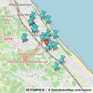 Mappa Via Carlo Alberto dalla Chiesa, 65123 Pescara PE, Italia (0.8745)