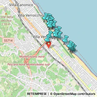 Mappa Via Carlo Alberto dalla Chiesa, 65123 Pescara PE, Italia (0.8405)
