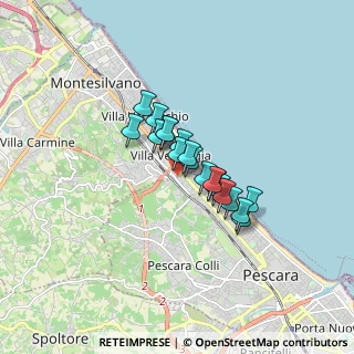 Mappa Via Carlo Alberto dalla Chiesa, 65123 Pescara PE, Italia (1.1)