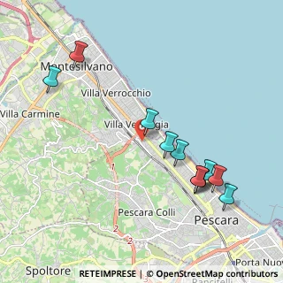 Mappa Via Carlo Alberto dalla Chiesa, 65123 Pescara PE, Italia (2.25455)