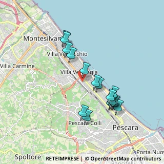 Mappa Via Carlo Alberto dalla Chiesa, 65123 Pescara PE, Italia (1.81125)