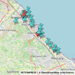 Mappa Via Carlo Alberto dalla Chiesa, 65123 Pescara PE, Italia (2.0685)