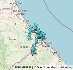 Mappa Viale della Riviera, 65100 Pescara PE, Italia (7.67455)