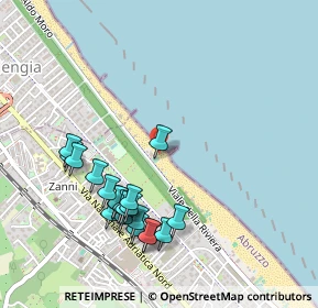 Mappa Viale della Riviera, 65100 Pescara PE, Italia (0.5375)