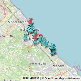 Mappa Via Agostinone, 65015 Montesilvano PE, Italia (1.4285)