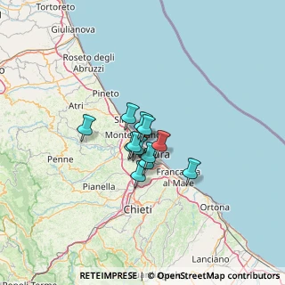Mappa Via Agostinone, 65015 Montesilvano PE, Italia (7.32917)