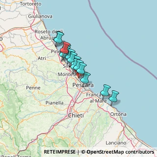 Mappa Via Agostinone, 65015 Montesilvano PE, Italia (9.61333)