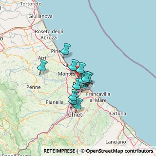 Mappa Via Lago Trasimeno, 65015 Montesilvano PE, Italia (8.83917)