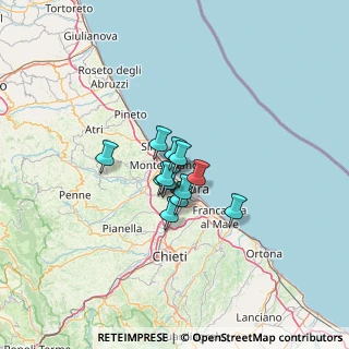 Mappa Via Lago Trasimeno, 65015 Montesilvano PE, Italia (7.27917)