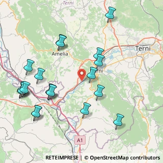 Mappa Via Ortana, 05035 Narni TR, Italia (9.975)