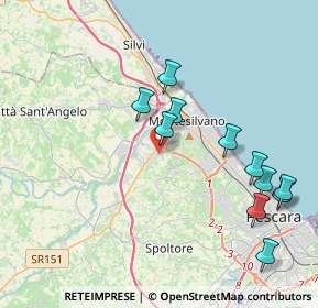 Mappa Via Prampolini, 65015 Montesilvano PE, Italia (4.38091)